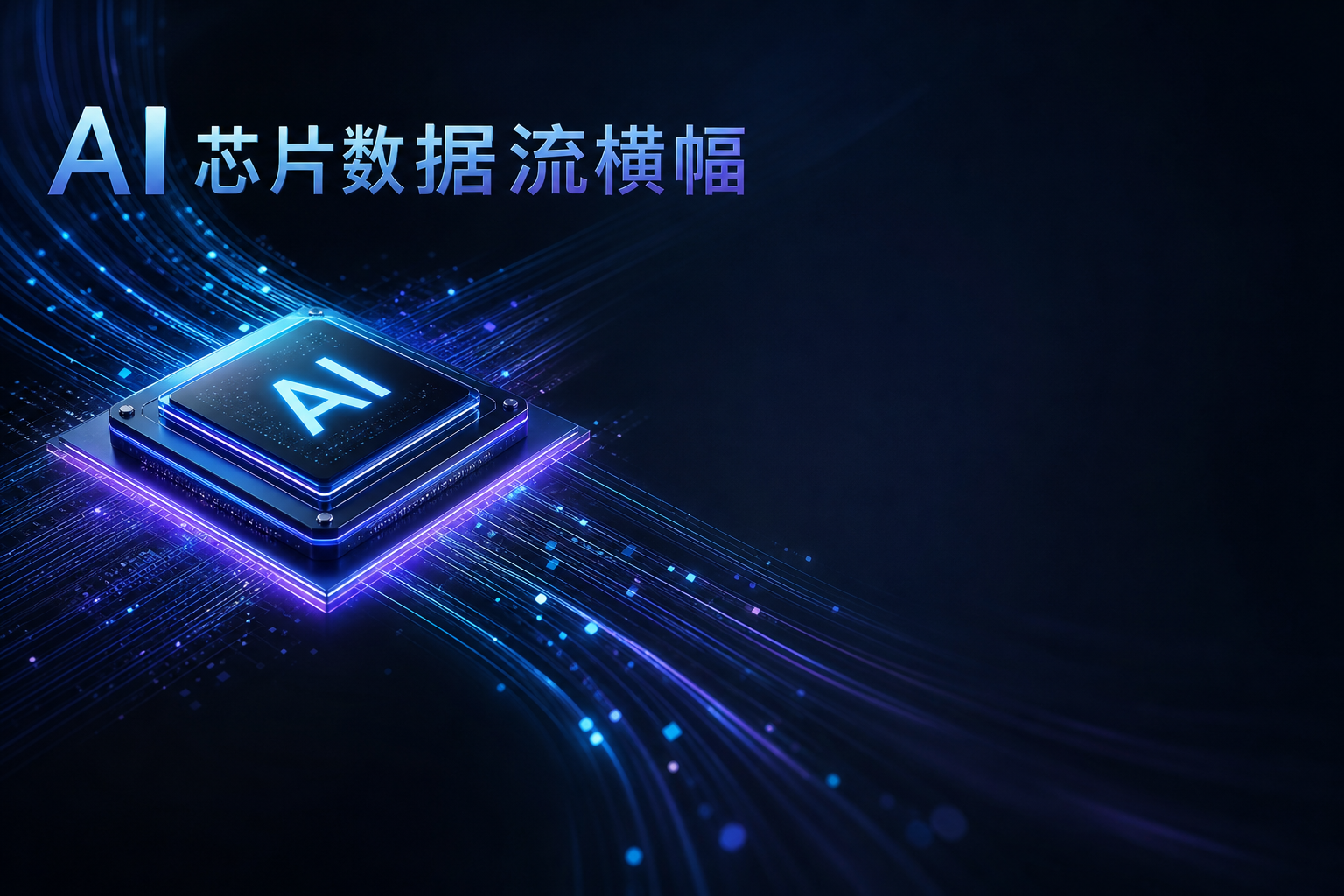 科技Banner - AI 工具、SaaS、云服务、硬件发布和官网首屏横幅。