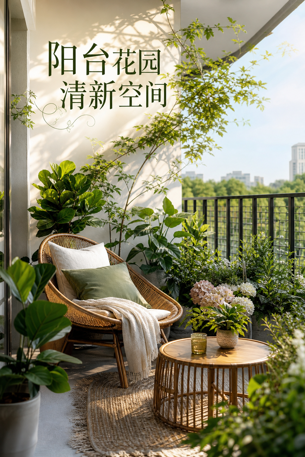 阳台花园清新空间 - 空间家居