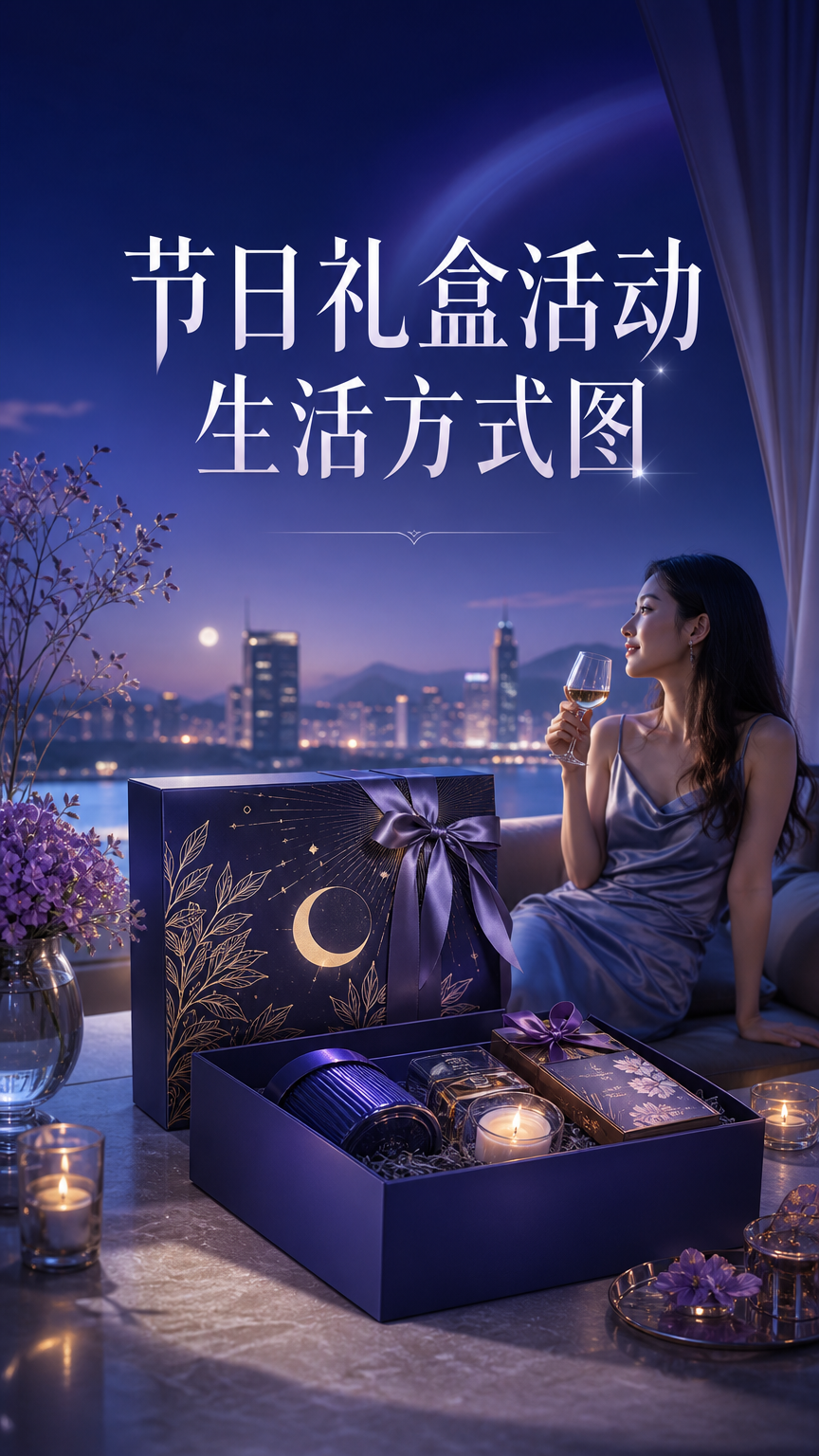 节日礼盒活动生活方式图 - 活动海报
