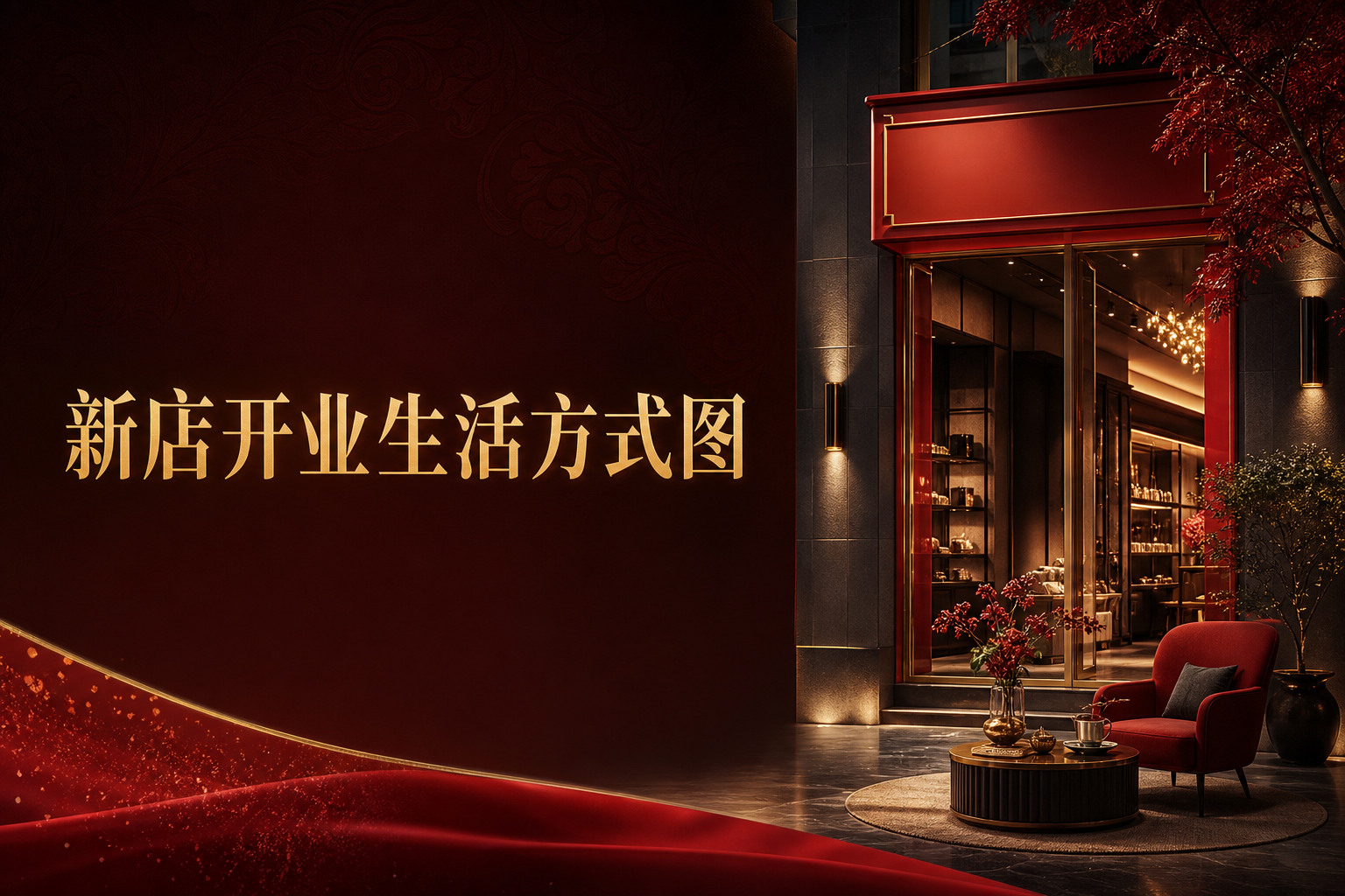 新店开业生活方式图 - 活动海报