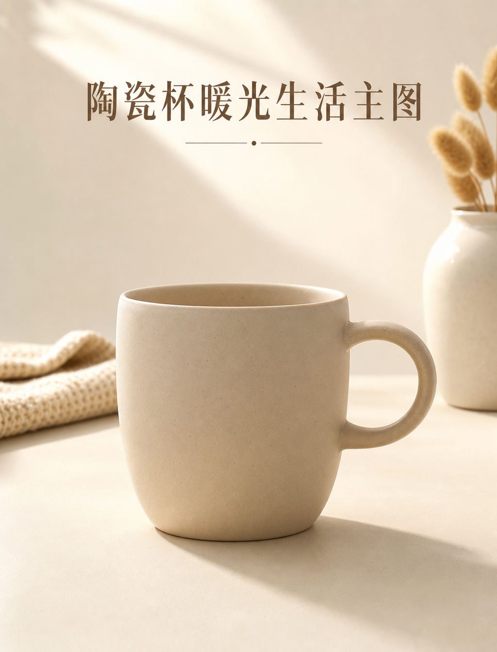 陶瓷杯暖光生活主图