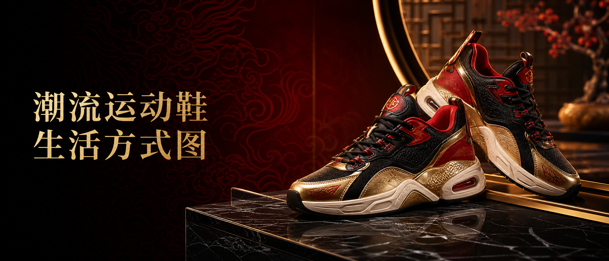 潮流运动鞋生活方式图 - 电商产品图
