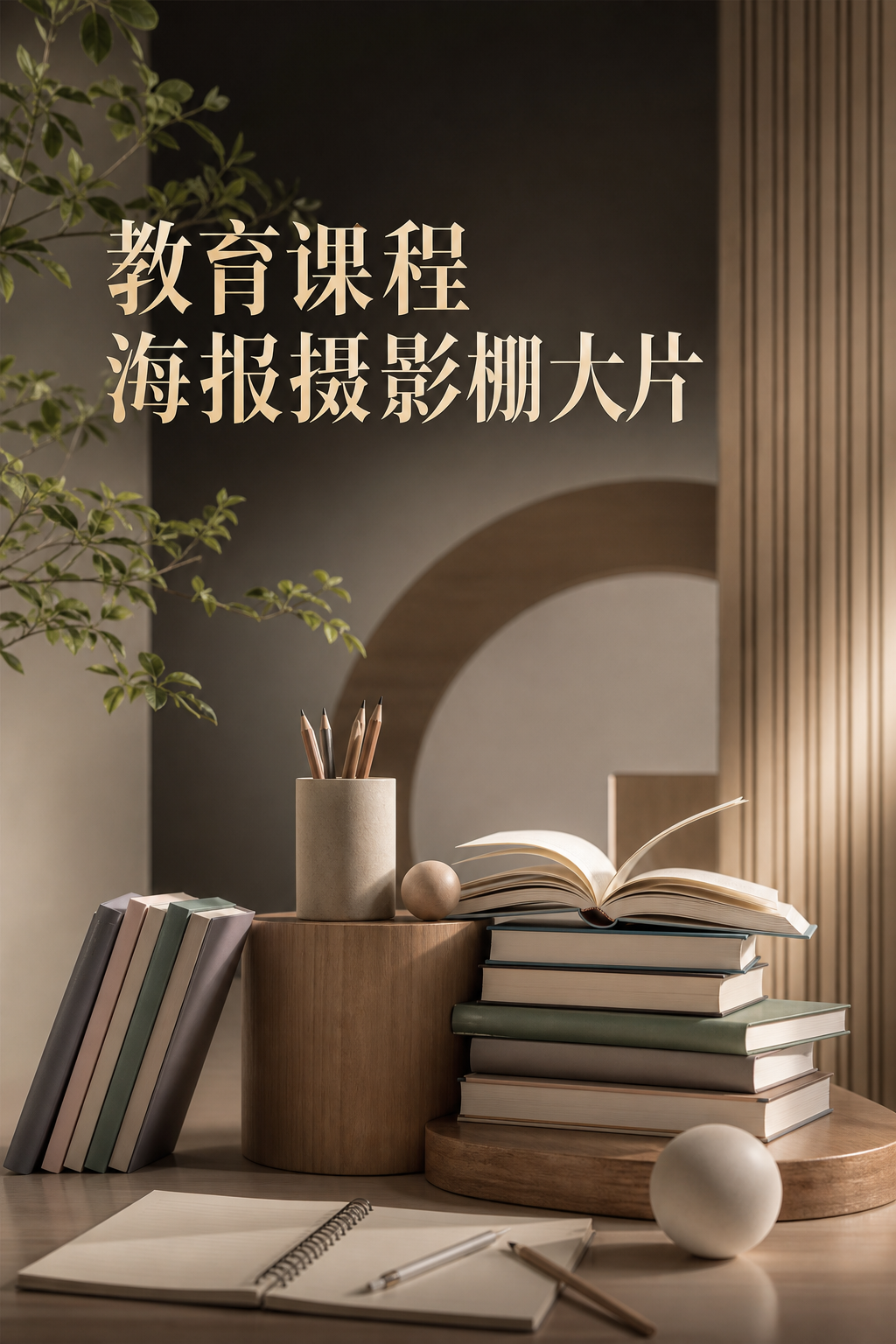 教育课程海报摄影棚大片 - 教育课程