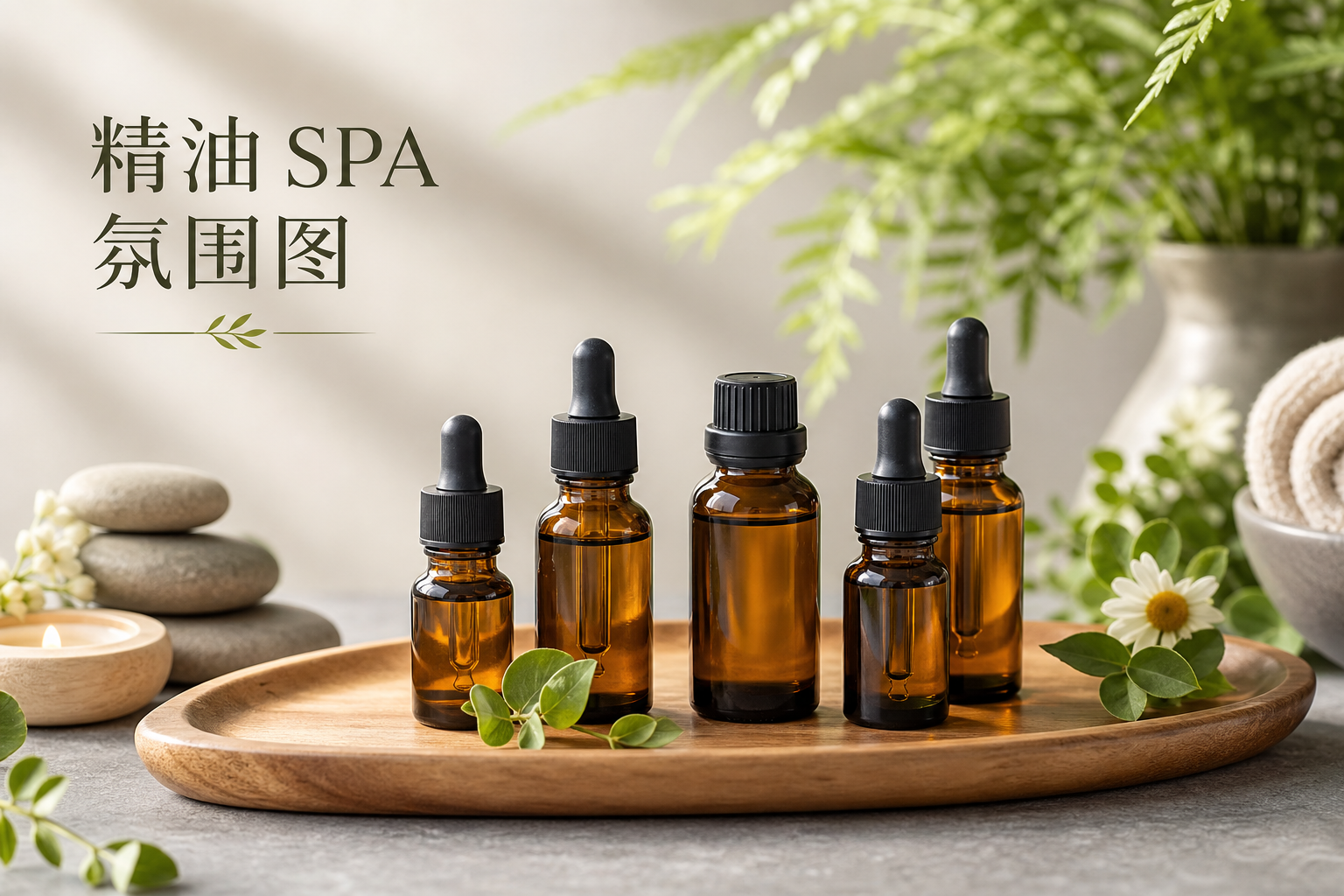 精油 SPA 氛围图 - 美妆护肤