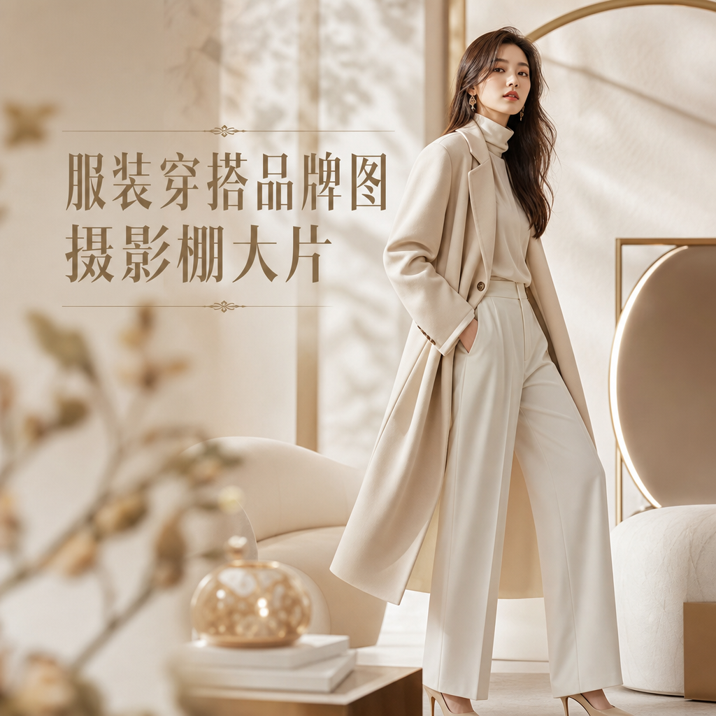 服装穿搭品牌图摄影棚大片 - 服装穿搭