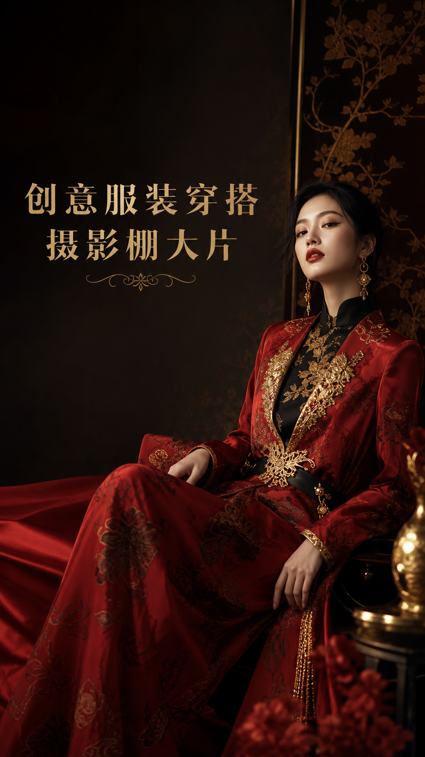 创意服装穿搭摄影棚大片 - 服装穿搭