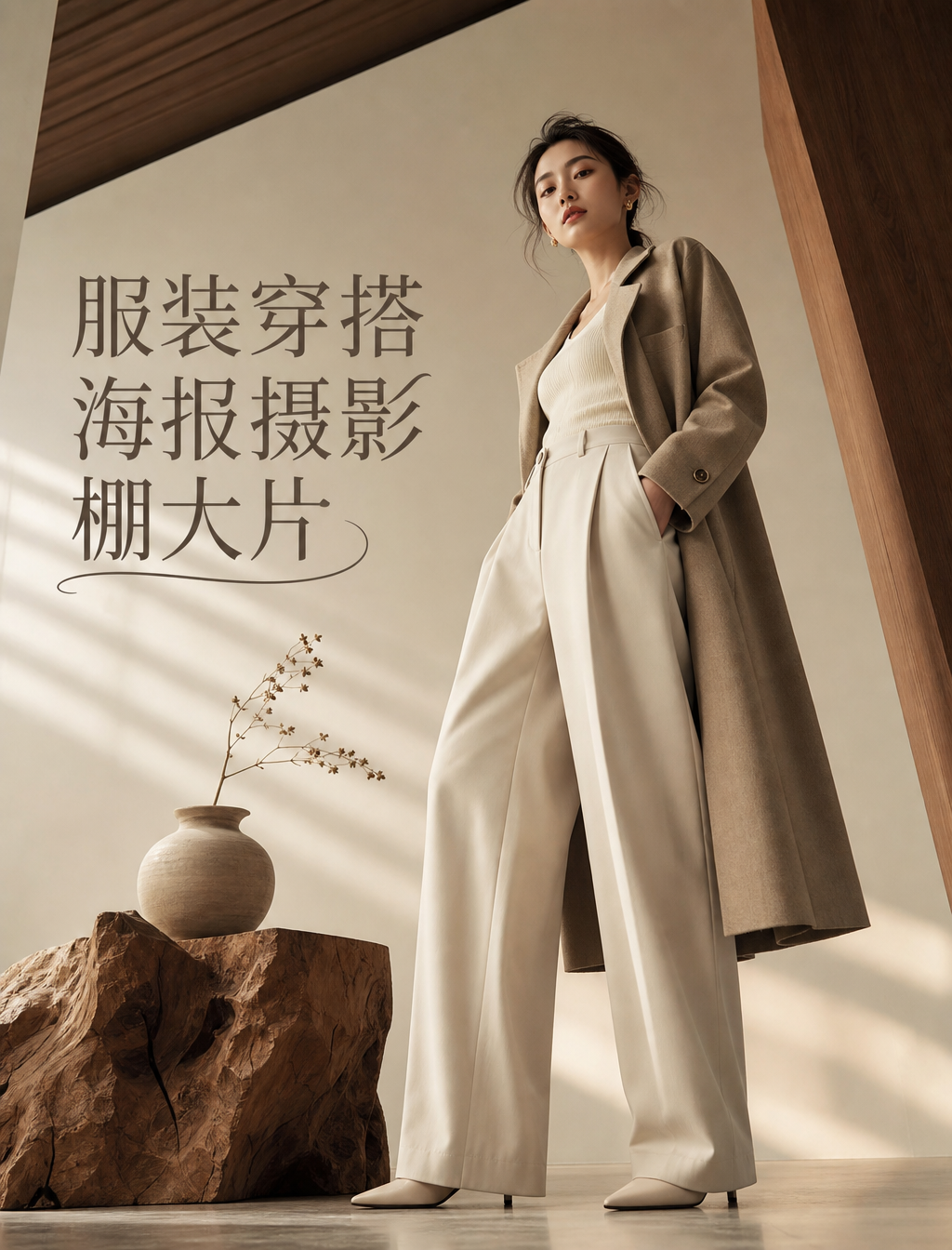服装穿搭海报摄影棚大片 - 服装穿搭
