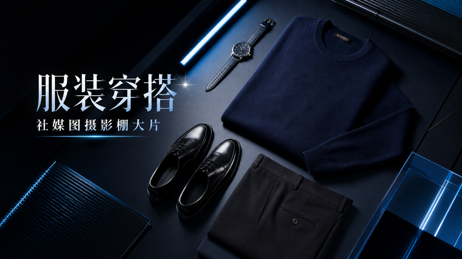 服装穿搭社媒图摄影棚大片 - 服装穿搭