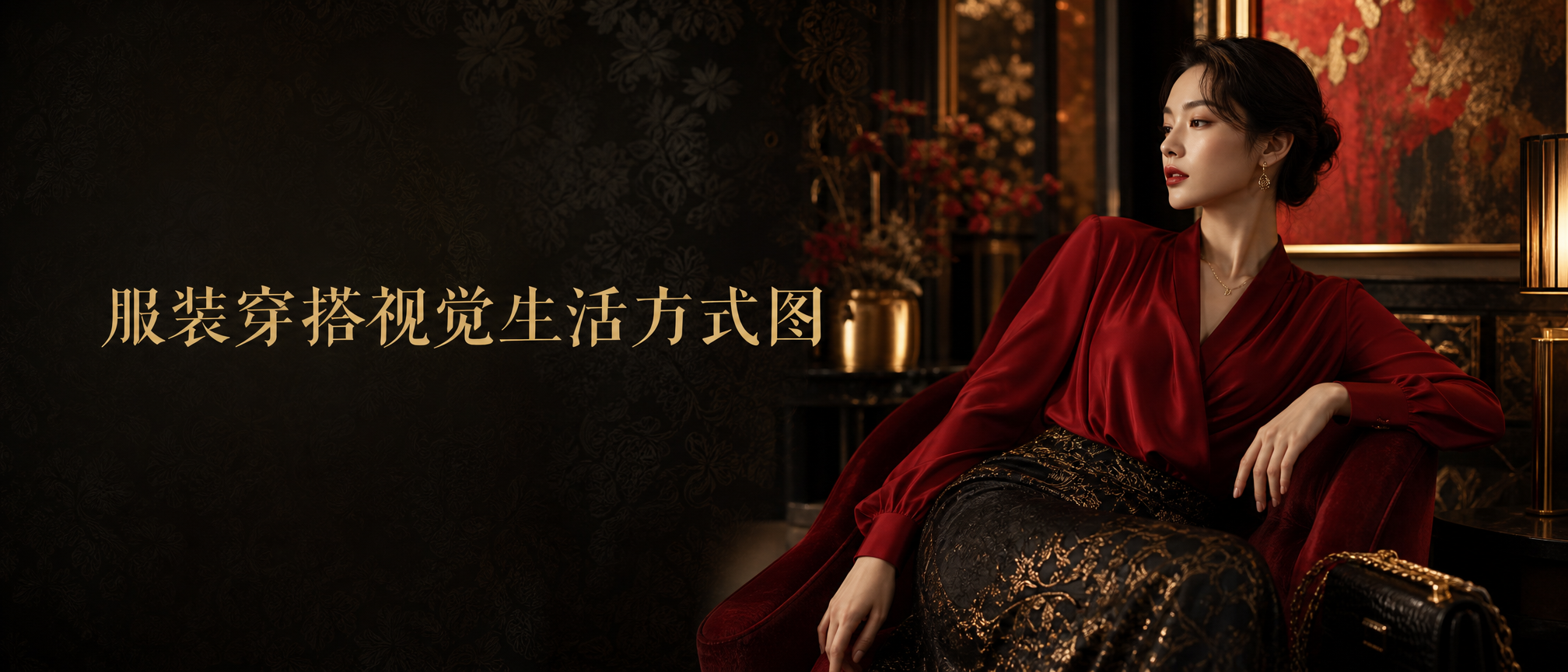 服装穿搭视觉生活方式图 - 服装穿搭