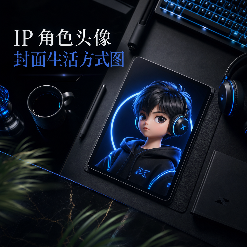 IP 角色头像封面生活方式图 - IP 角色头像