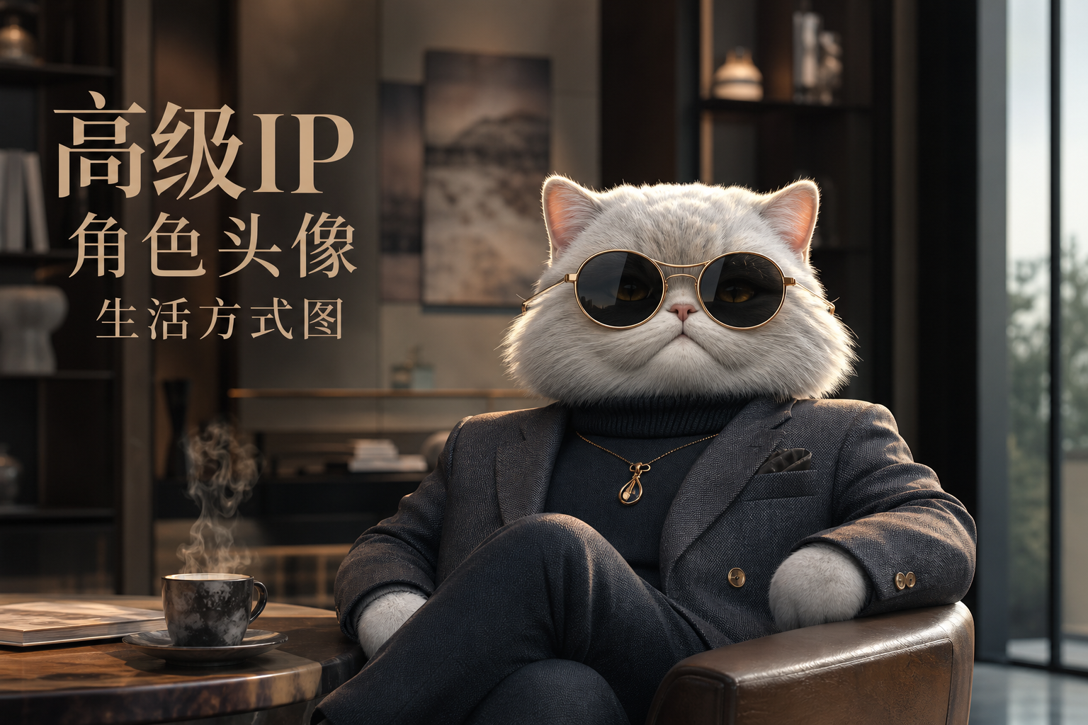 高级IP 角色头像生活方式图 - IP 角色头像