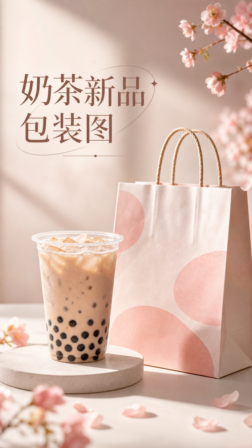 奶茶新品包装图 - 食品饮品