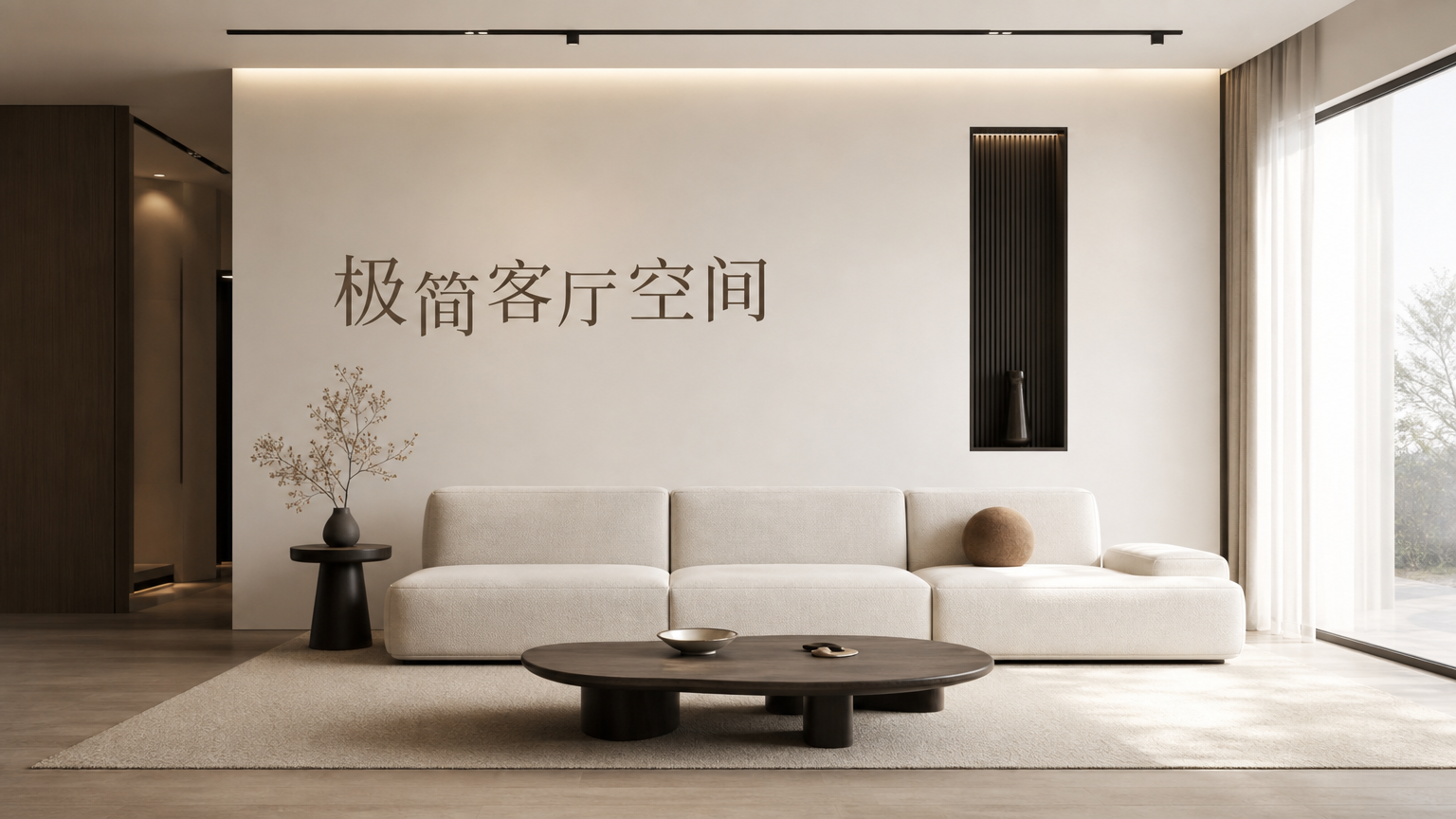 极简客厅空间 - 空间家居