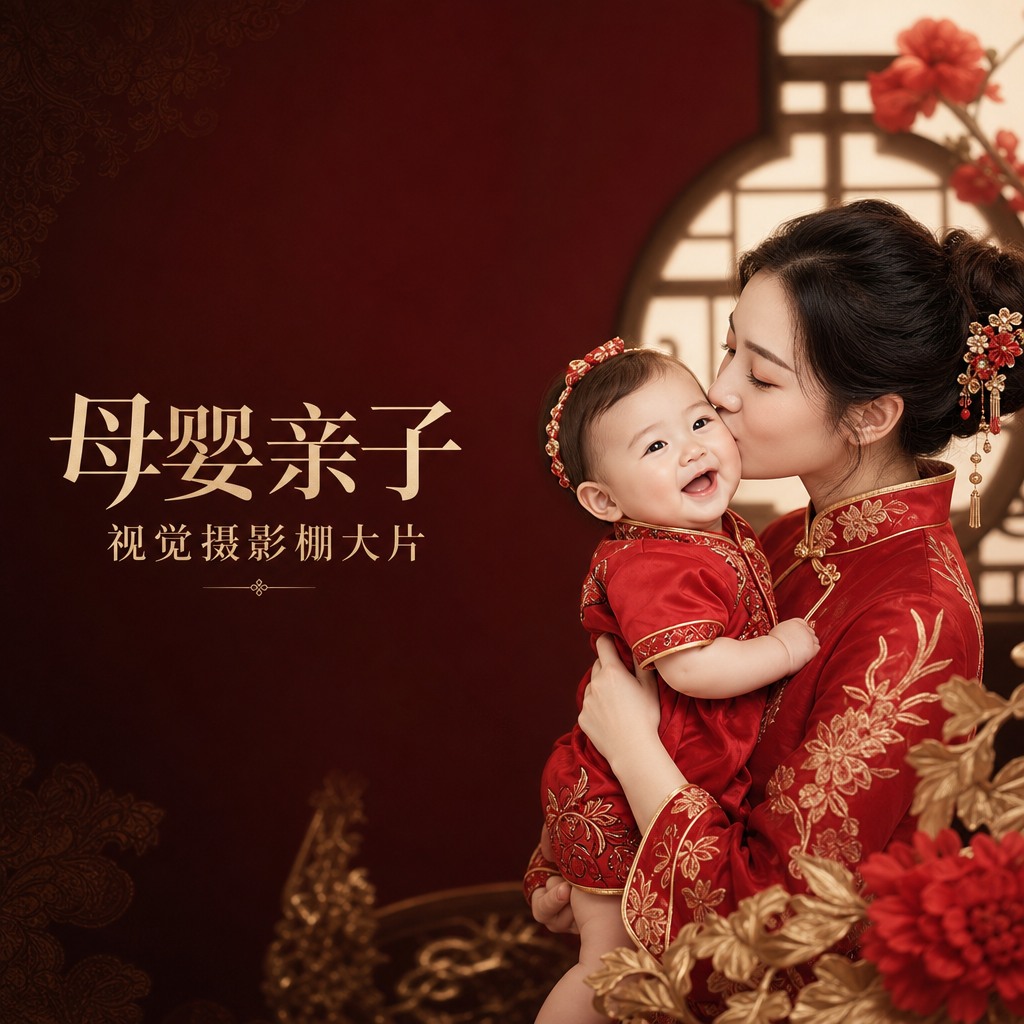 母婴亲子视觉摄影棚大片 - 母婴亲子