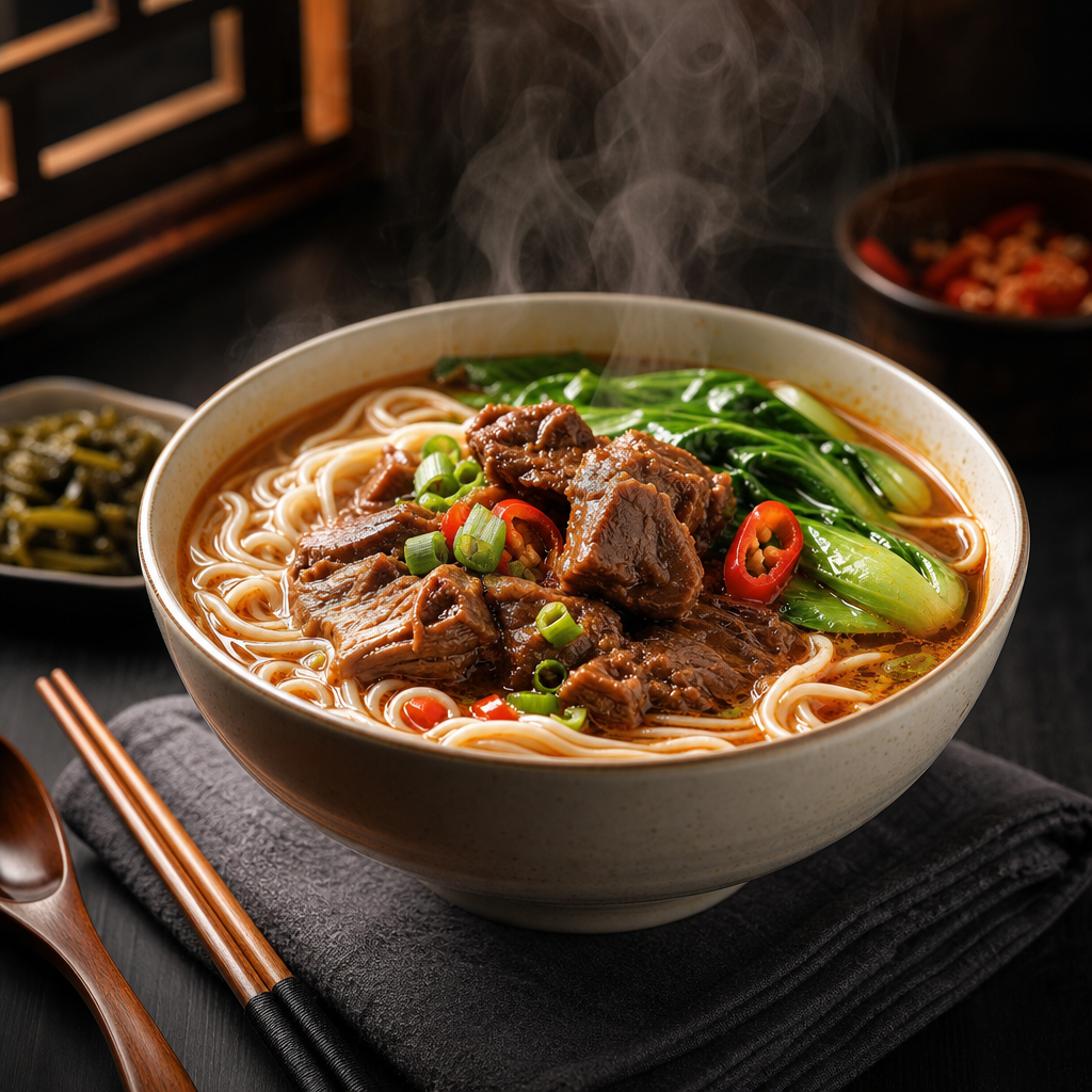 热汤面蒸汽食欲图 - 食品饮品