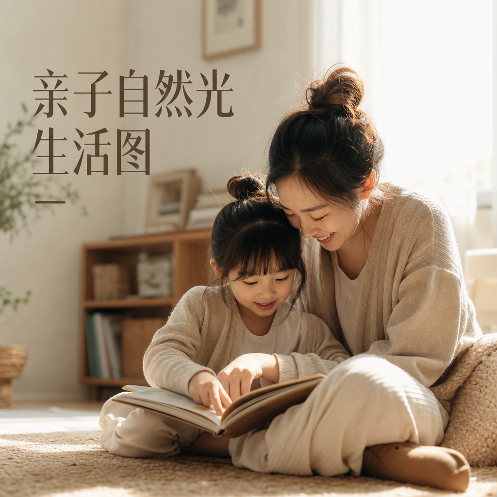 亲子自然光生活图 - 母婴亲子