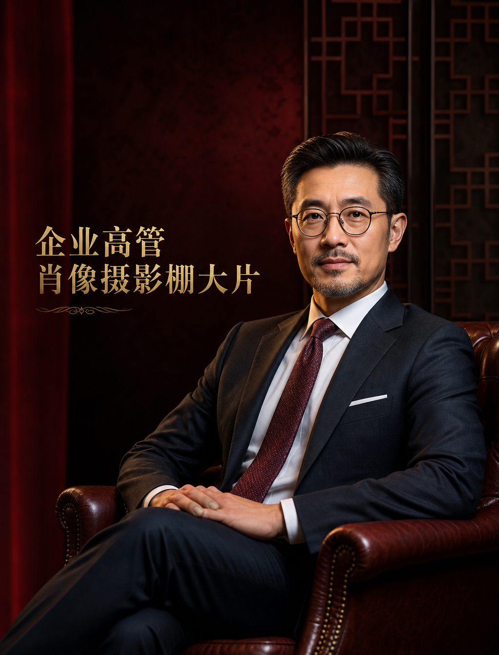 企业高管肖像摄影棚大片 - 人像写真