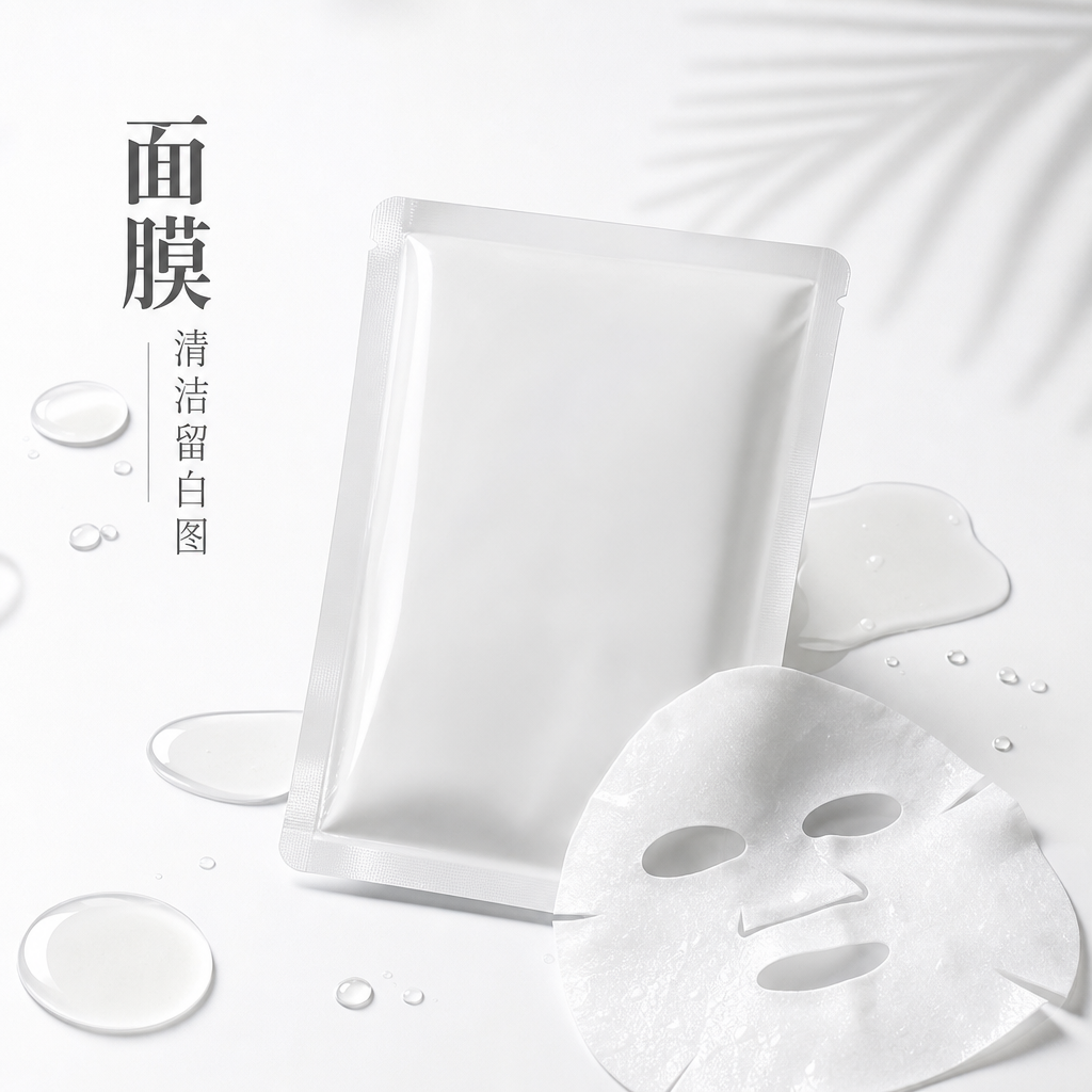 面膜清洁留白图 - 美妆护肤