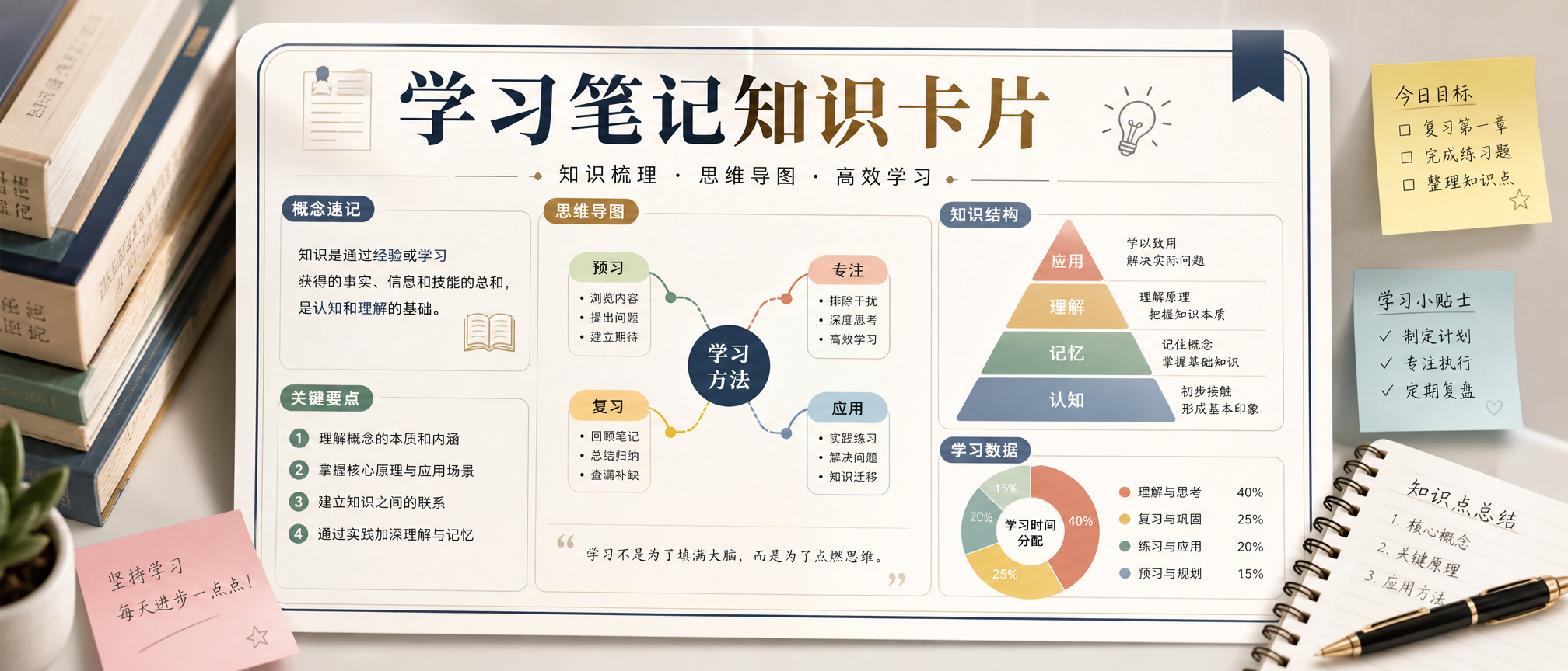 学习笔记知识卡片 - 教育课程