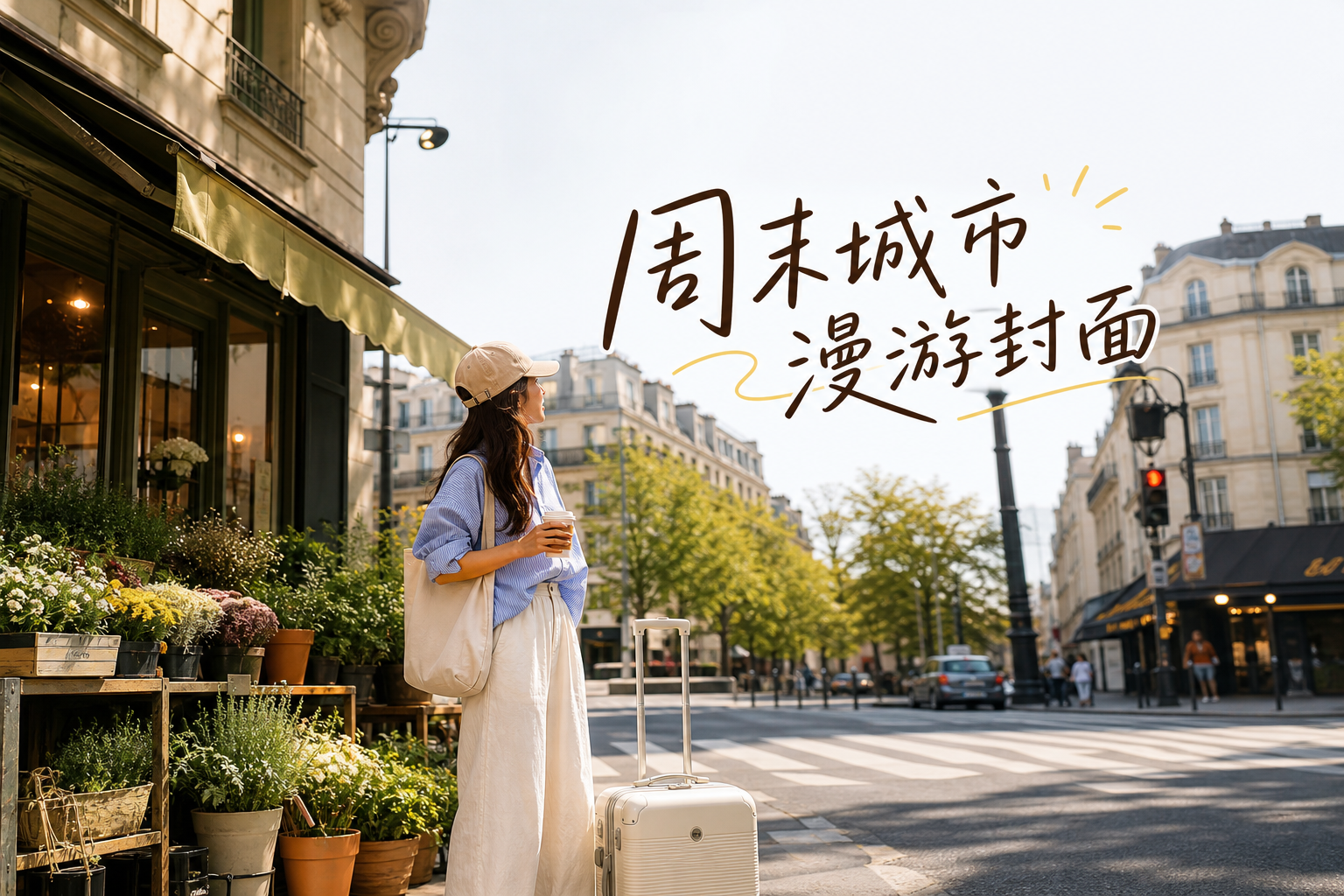 周末城市漫游封面 - 小红书封面