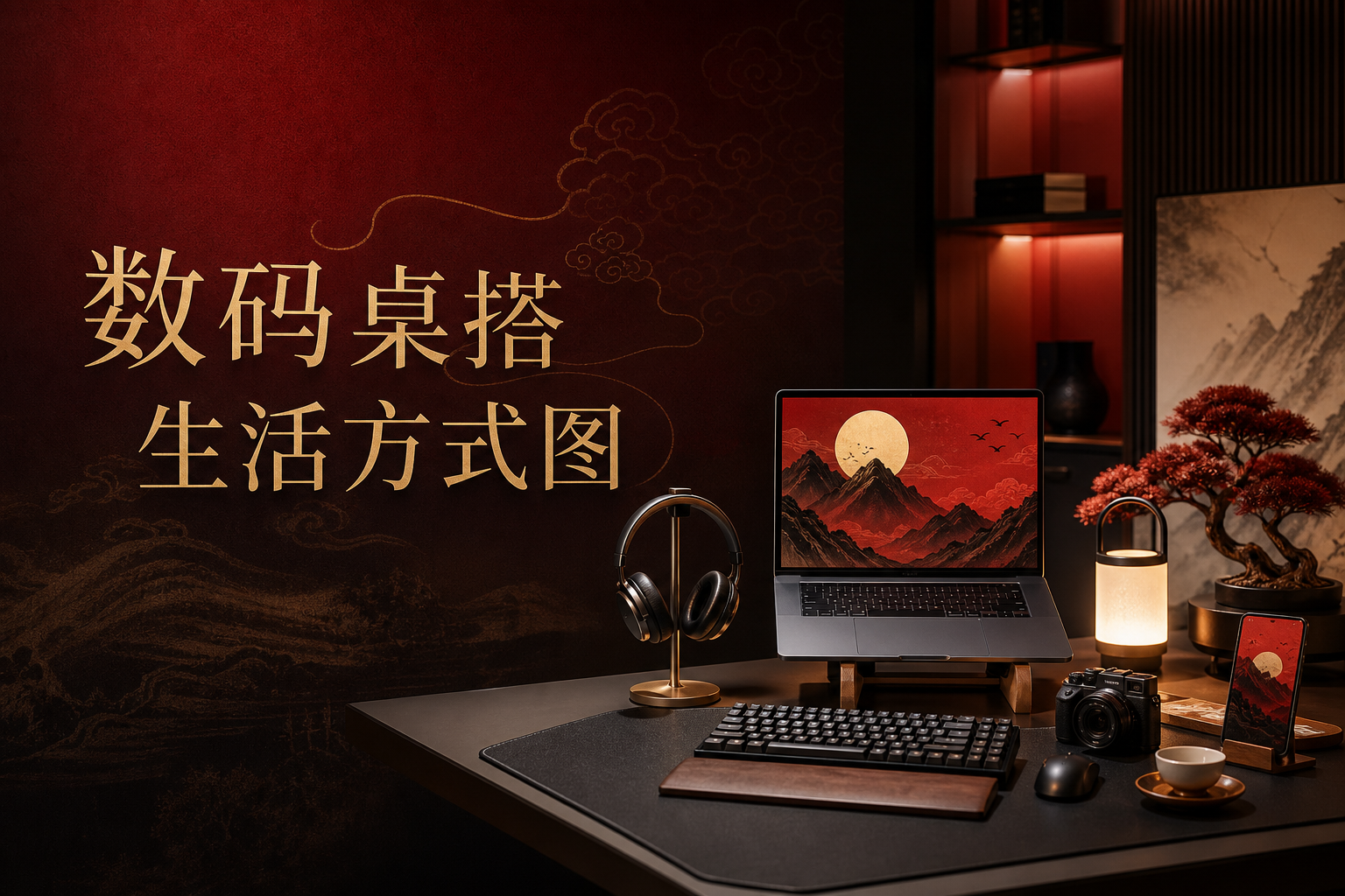 数码桌搭生活方式图 - 小红书封面