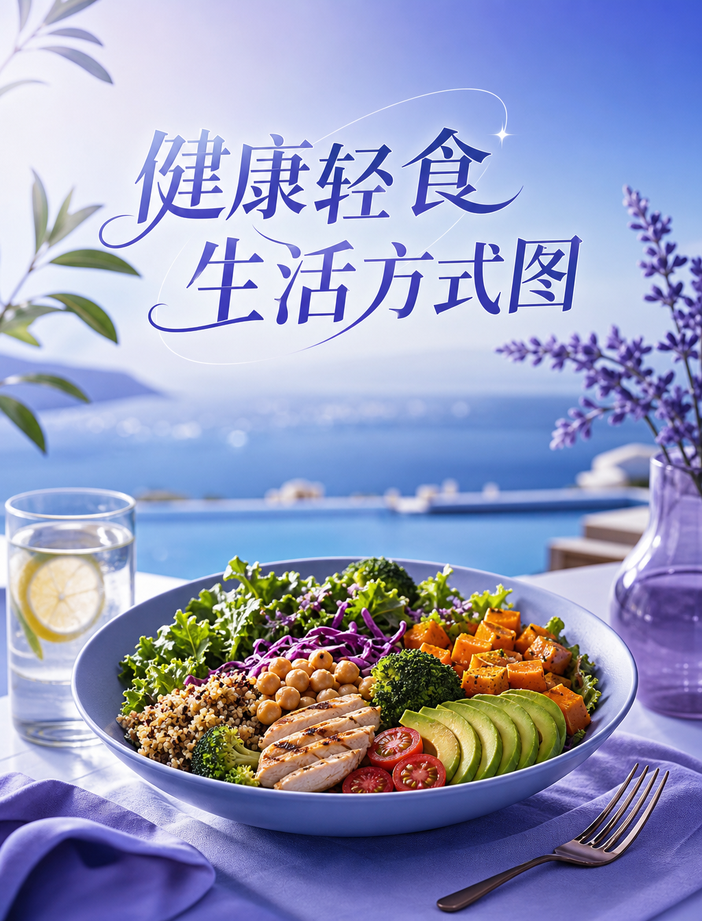 健康轻食生活方式图 - 小红书封面
